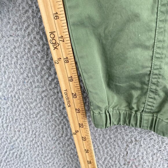 Talbots Pants Womens 8 Petite Green Signature Stretch Skimmer Pedal Pusher Cargo - Picture 10 of 12